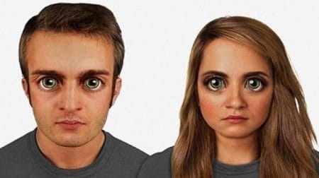 Aliens: Cómo serían las caras humanas dentro de 100.000 años