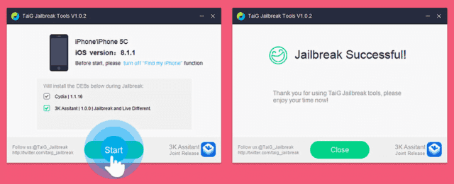 Jailbreakea tu Manzana con solo 1 click