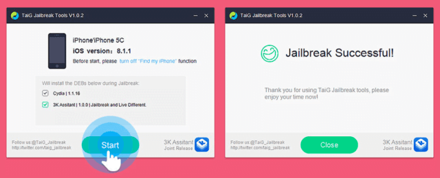 Jailbreakea tu Manzana con solo 1 click