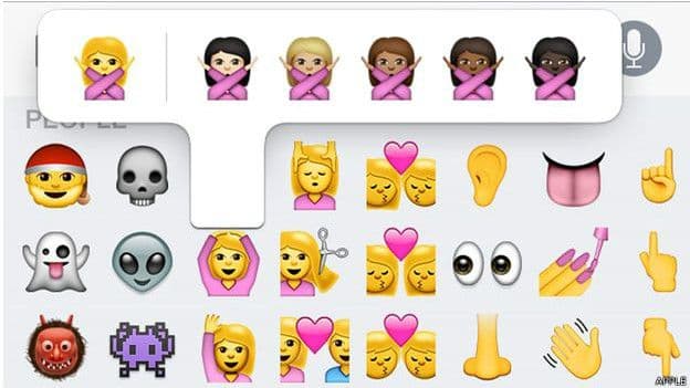Llegaron los Emojis Interraciales