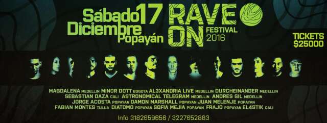 Rave On Festival Popayán 2016 se une a una buena causa.