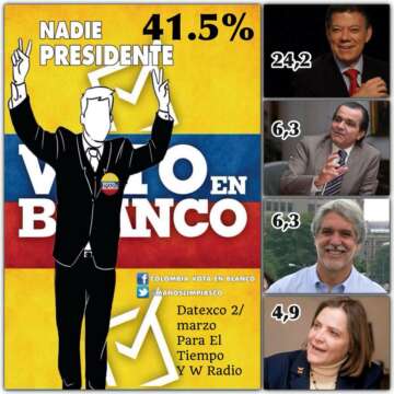 NO se deje enredar: VOTAR EN BLANCO NO ES BOTAR EL VOTO