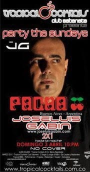 Sponsored: Este domingo 3 de abril Jose Luis Gabin en TROPICAL COCKTAILS de Sabaneta