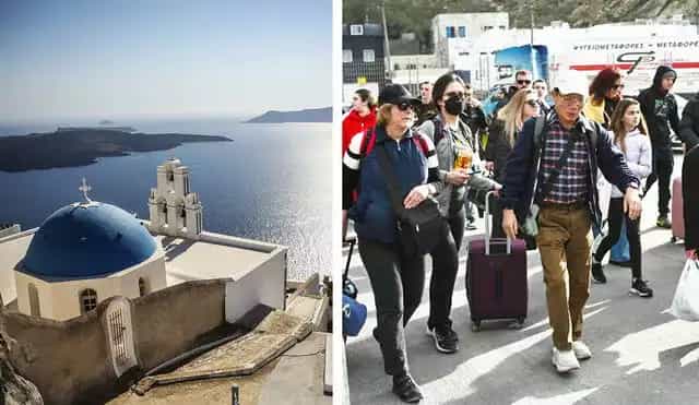 Evacuación En Santorini Ante La Amenaza De Un Posible Terremoto.