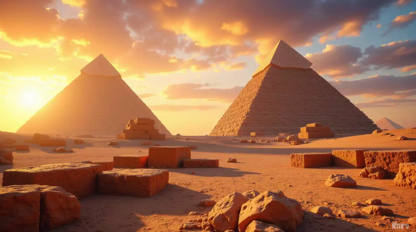 Hallan extrañas estructuras bajo una pirámide de Egipto.