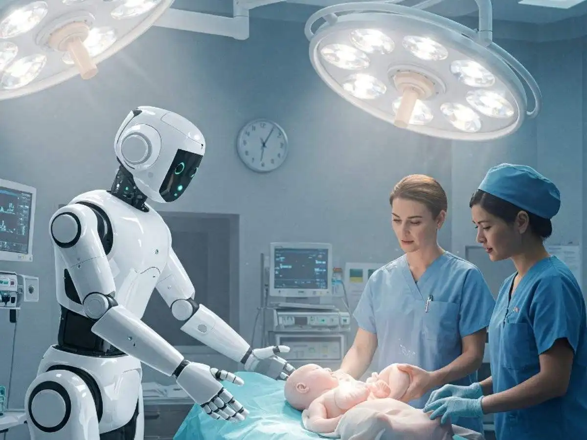 Primer bebé en el mundo nacido por fertilización con IA.