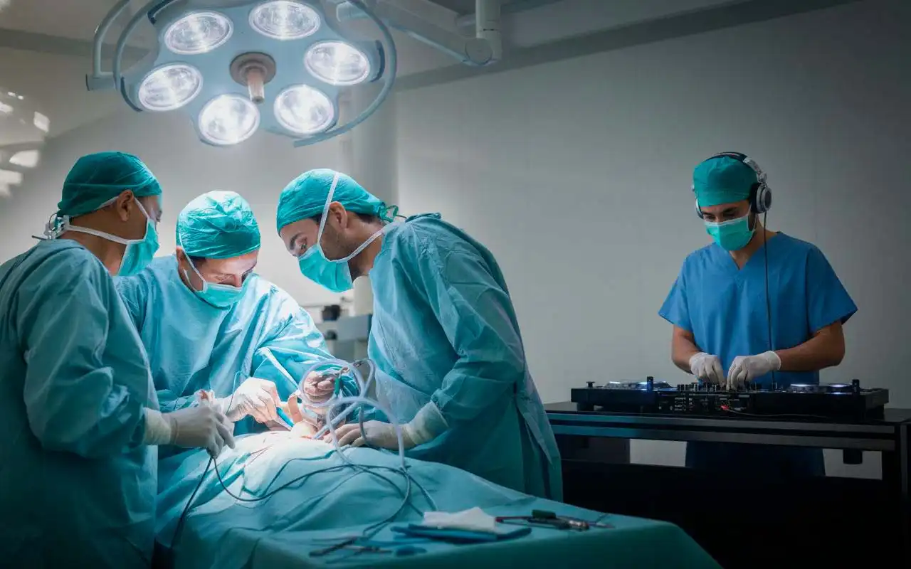 Techno en el quirófano: una tendencia respaldada por la ciencia.