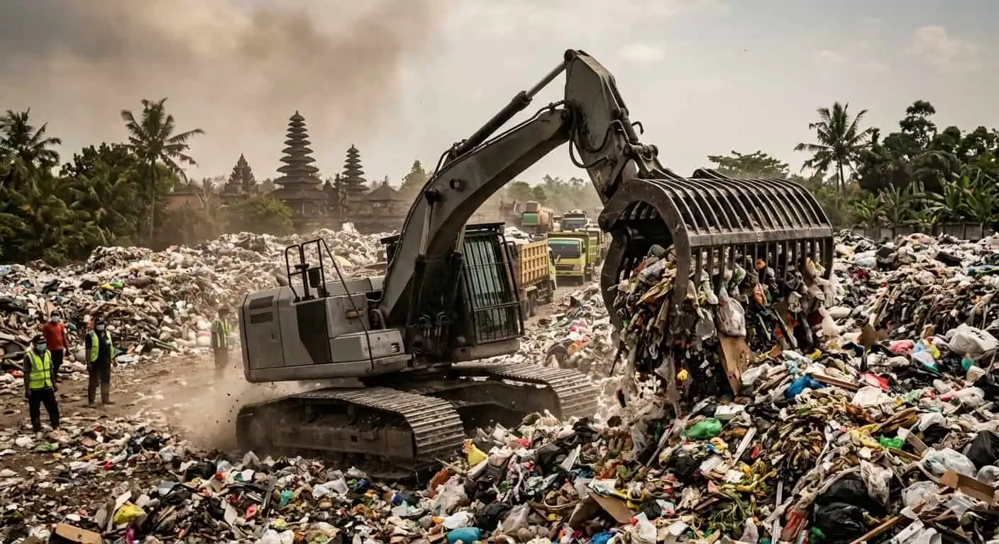 Paraíso en Llamas: El Cierre de Vertederos en Bali Obliga a Miles a Quemar Basura en sus Patios