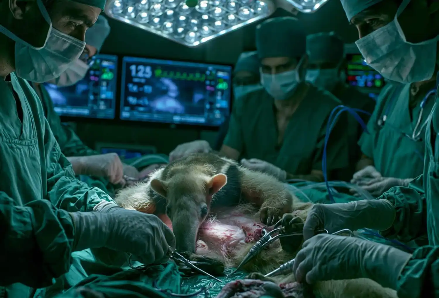 Hito veterinario en Antioquia: Cirugía sin precedentes para salvar a una tamandúa