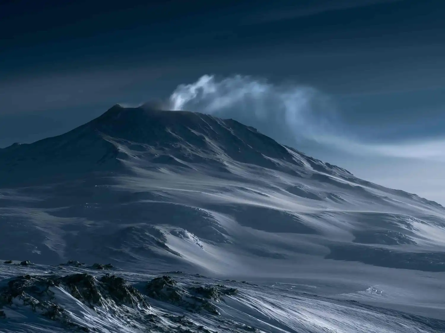 El monte Erebus en la Antártida emite partículas microscópicas de oro puro a través de sus columnas de gas