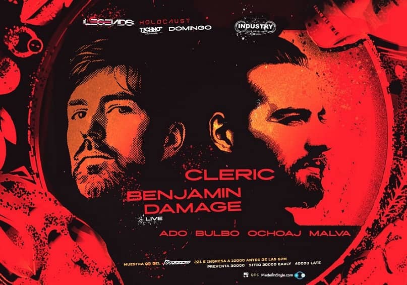 CLERIC y BENJAMIN DAMAGE Live en Industry Club