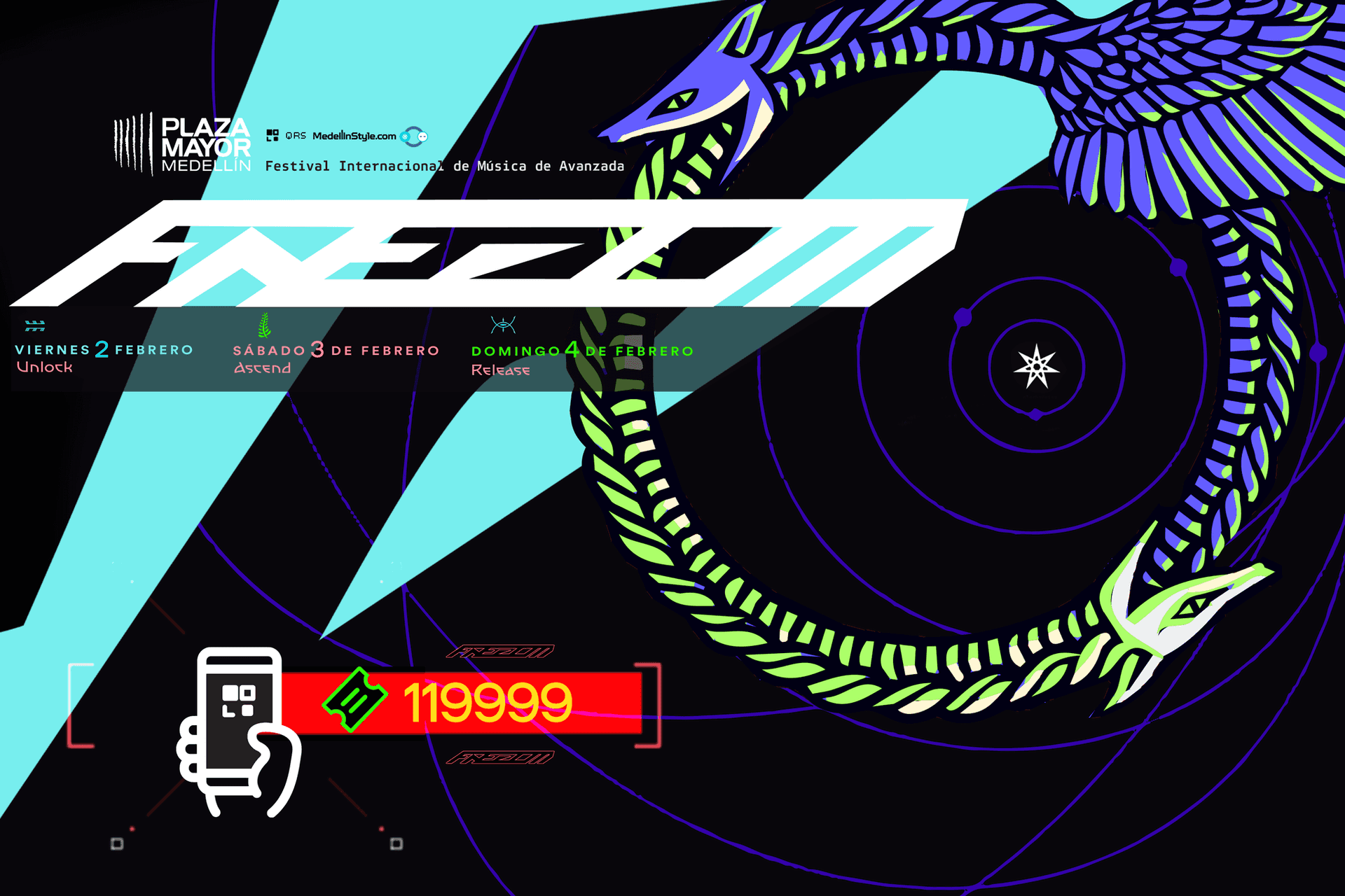 FREEDOM2024 a solo 119999 hasta el martes para madrugadores ¡corre hacia el sonido futurista, el baile y arte!