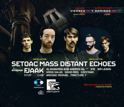 Preparate para el fin de semana más frenético de agosto ¡Setaoc Mass + Distant Echoes + FJAAK en Oscillation y el lanzamiento del Blackdance!