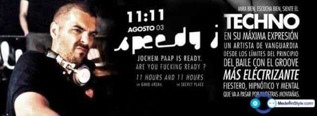 SPEEDY J La Maquina del Techno ¡¡ BOLETAS A LA VENTA a $45.000 DOMI 3004885656 – PIN: 2652BEB3