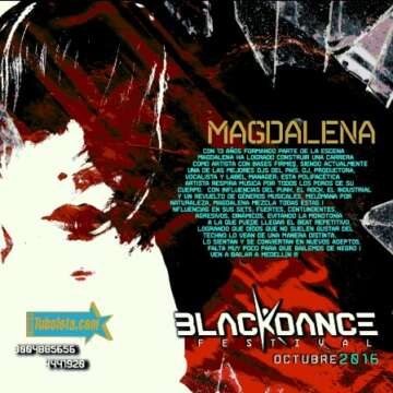 BLACKDANCE FESTIVAL: Escucha los mejores tracks de Magdalena