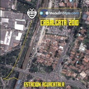 Coordenadas para la CABALGATA MEDELLINSTYLE.COM