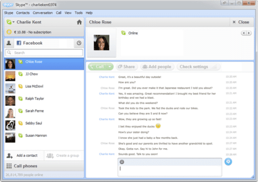 Download: Skype, cada vez más social gracias a una mayor integración con Facebook