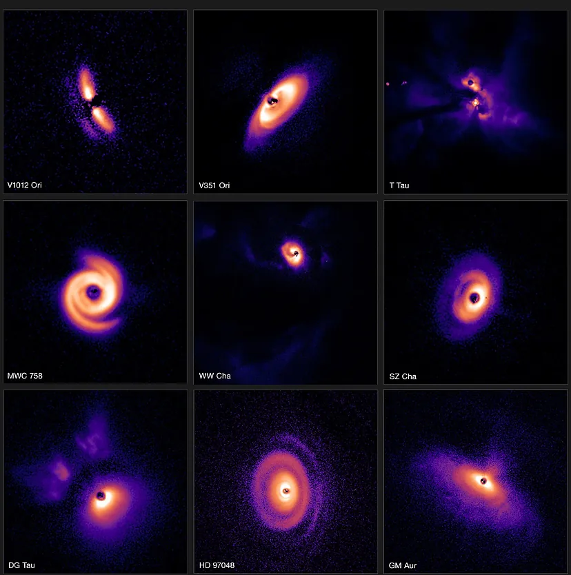 ¿Cómo se forman los planetas alrededor de estrellas jóvenes?