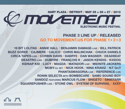 Movement Electronic Music Festival 2013 confirma todo su Line Up