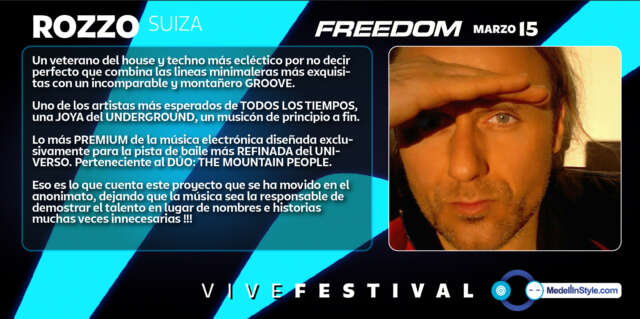 FREEDOM: Rozzo aka Mountain People – Cadenza Podcast #vivefestival – Marzo 15, PLAZA MAYOR
