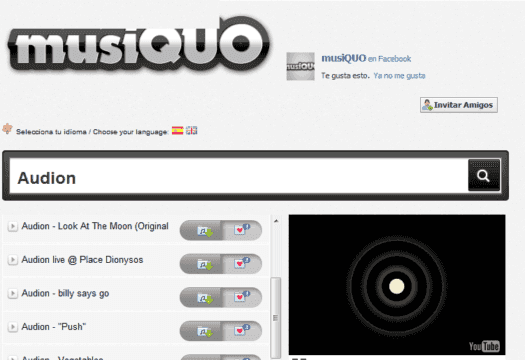 musiQUO, aplicación para escuchar música en Facebook
