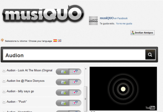 musiQUO, aplicación para escuchar música en Facebook