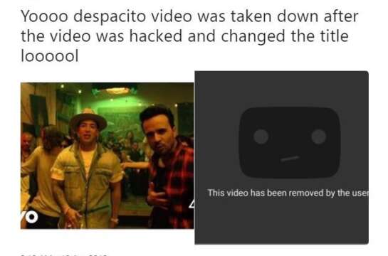 FreePalestine: Hackers eliminan DESPACITO de YouTube el video más visto de la Historia con 5bn