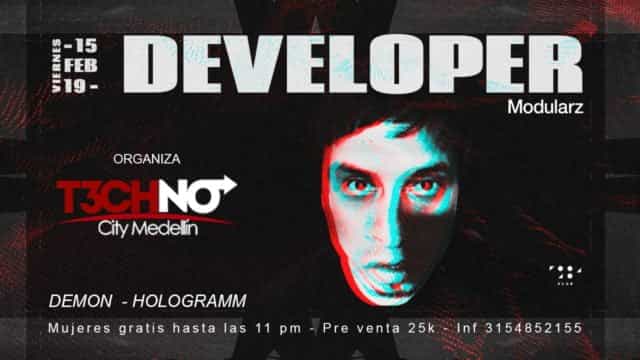 Techno City Medellín Presenta a D E V E L O P E R en Club1984 ¡Apoya Medellinstyle.com!