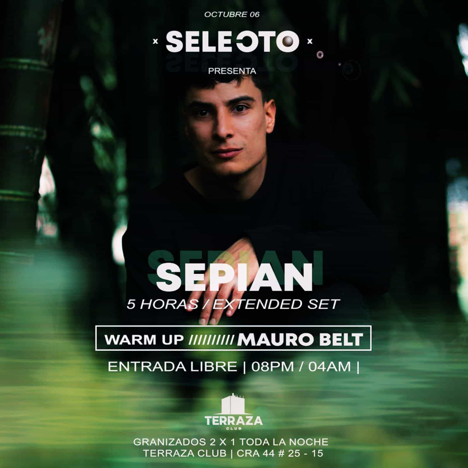 Support: Selecto by Terraza Club tiene como invitado a Sepian este jueves 6 de oct