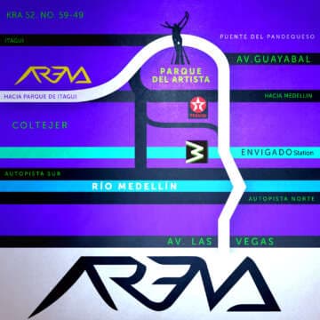 A ARENAMEDELLIN se llega en Taxi !!!