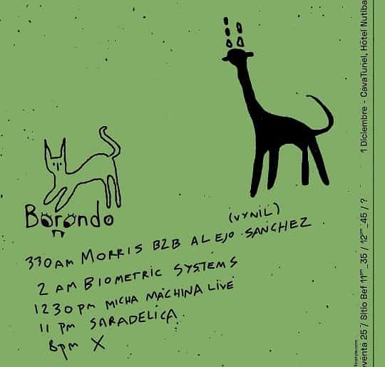 BORONDOOO este viernes 1ro de Dic en la CavaTunel del Hotel Nutibara