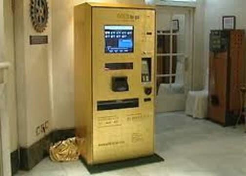 El cajero que dará oro en vez de billetes en Medellín