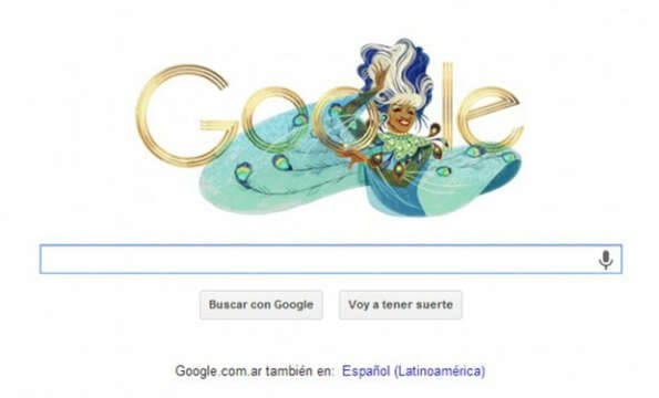 El día de hoy, el Doodle de Google está dedicado a Celia Cruz.
