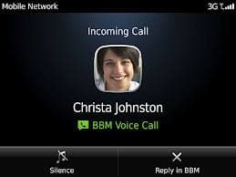 Blackberry Messenger 7: Llamadas gratis en WIFI si ambos están conectados.