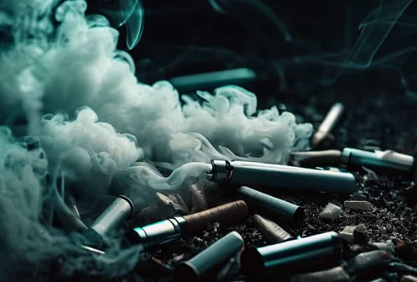 El impacto ambiental de los cigarrillos electrónicos y vapeadores