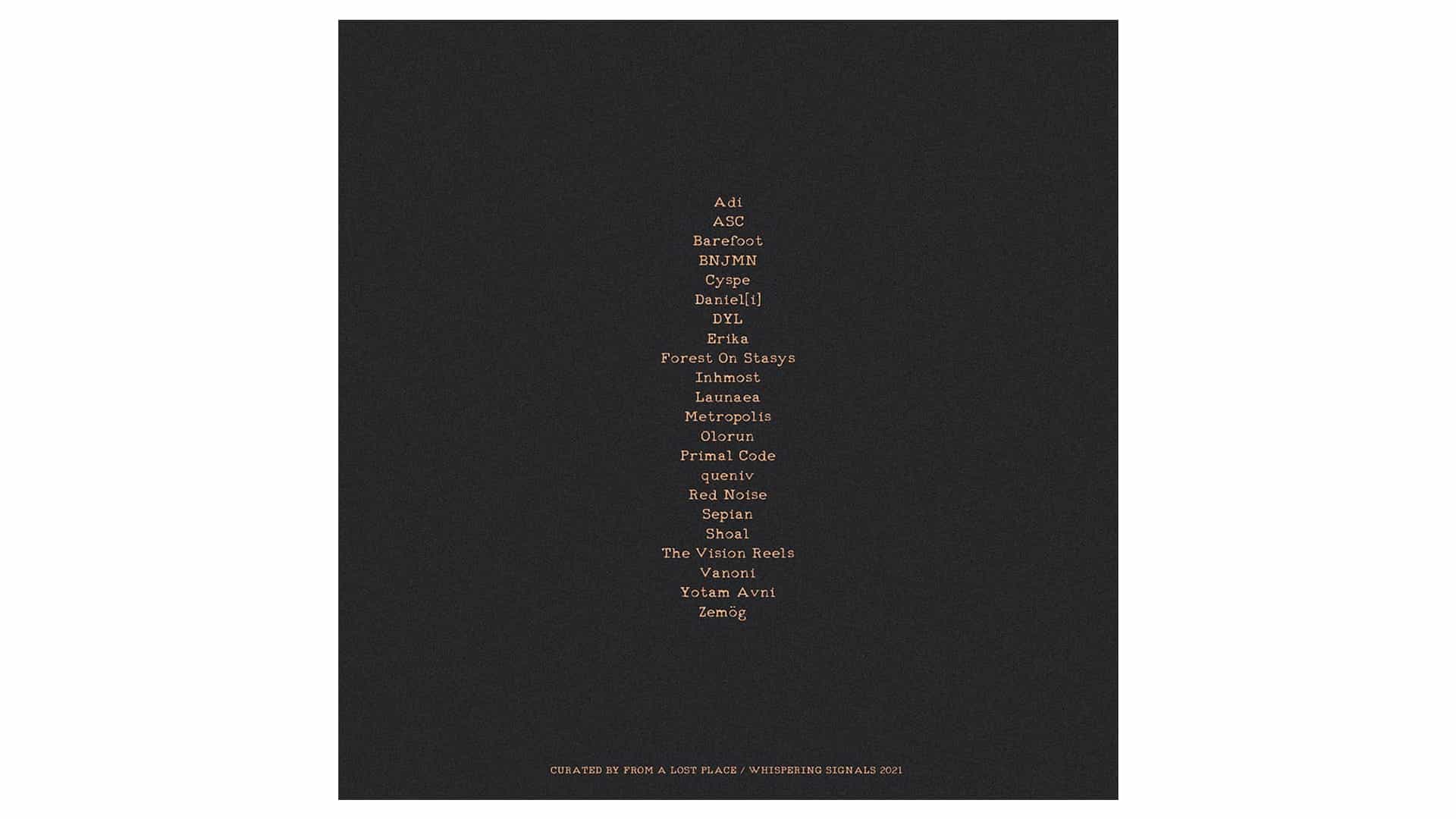 From A Lost Place presenta la segunda entrega del proyecto Charity Compilation