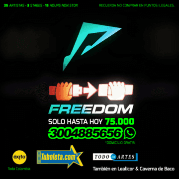 FREEDOM: SOLO HASTA HOY 75.000 Suben a 93.000