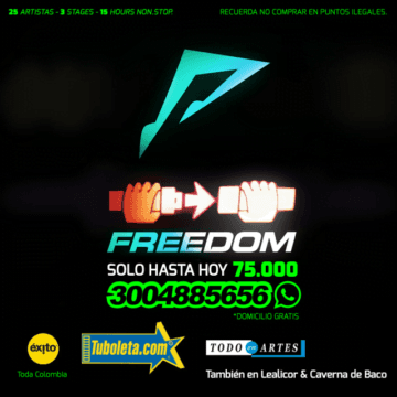 FREEDOM: SOLO HASTA HOY 75.000 Suben a 93.000