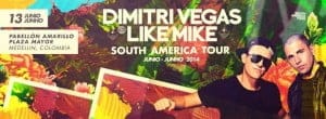 :: Sponsored :: Dimitri Vegas & Like Mike este viernes 13 de Junio en Plaza Mayor