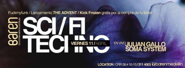 Este viernes en Baren especial THE ADVENT !! Últimas boletas a $ 30.000, reclama totalmente gratis un coctel Kick Frozen