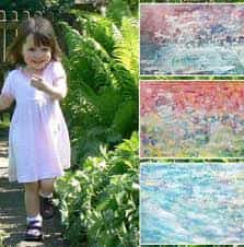 Iris Grace Halmshaw: Niña autista de 3 años vende sus pinturas por miles de dolares