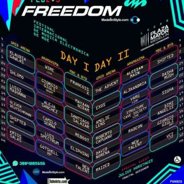 Stage GMID ARENA uno de los elogiados por su line up deslumbrante ¡FREEDOM 2018!