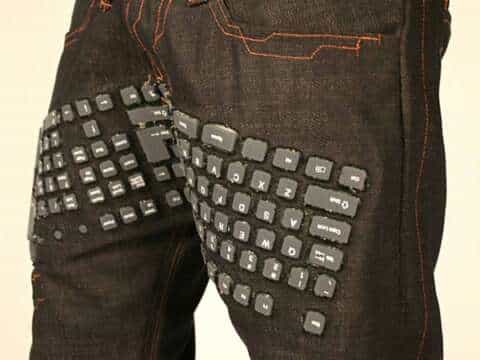 Inventan Pantalones con mouse y teclado