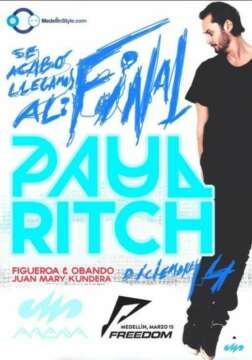 Boletas para EL CIERRE con PAUL RITCH a la venta Ya a $ 30.000 @ Éste Sábado 14 de Diciembre