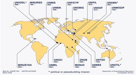Cultura General: Operaciones de paz desplegadas por la ONU