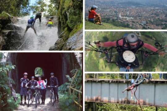 Donde los amantes de la aventura puede ir en Medellín