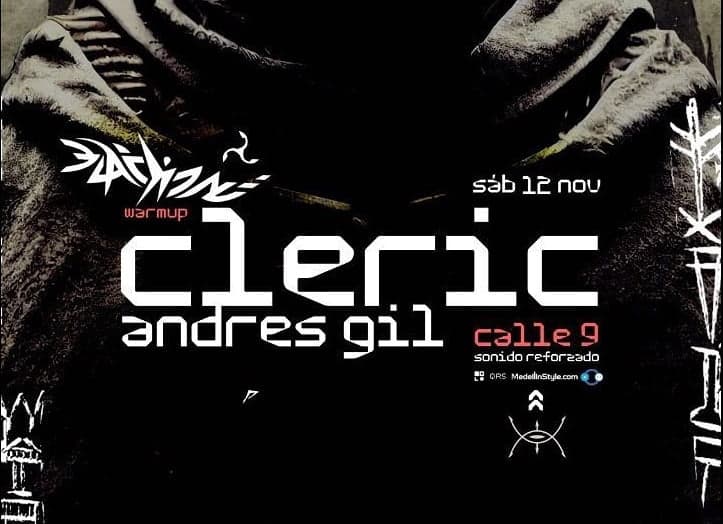 CLERIC este próximo sábado 12 de noviembre en Calle 9 con sonido reforzado