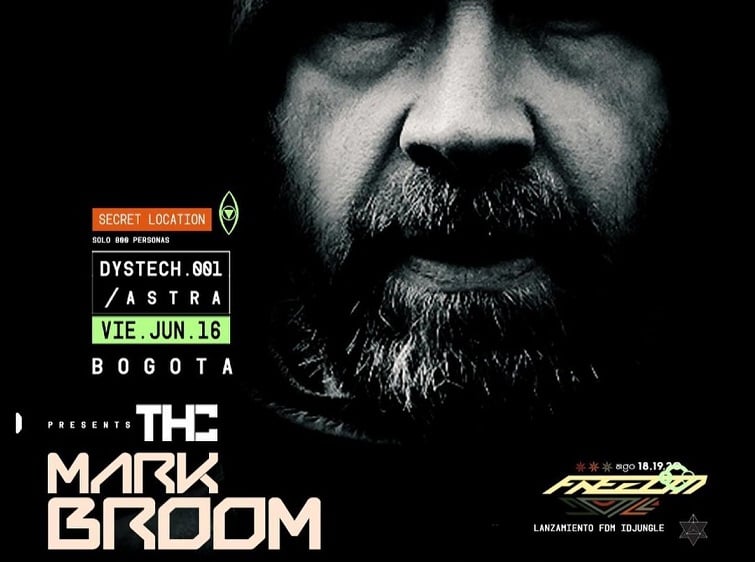 Modo calentamiento con MARK BROOM para este viernes en Bogotá en el Lanzamiento Freedom