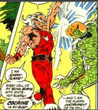 Snowflame: El único villano Colombiano de la DC Cómics ( La Cocaína le daba superpoderes )