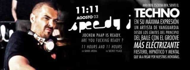 NEXT! TECHNOFERIA SPEEDY J @ ESTE SÁBADO :: BOLETAS A 45.000 en GANA & DOMI. 3004885656